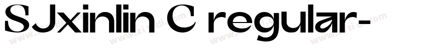 SJxinlin C regular字体转换